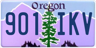 OR license plate 901IKV