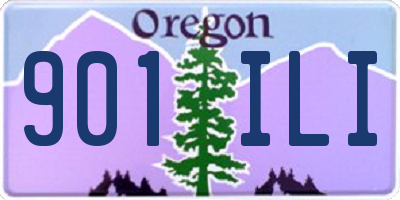 OR license plate 901ILI