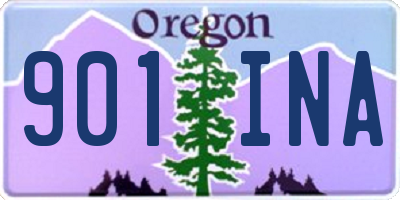OR license plate 901INA