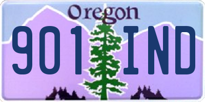 OR license plate 901IND