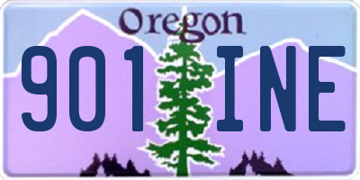 OR license plate 901INE