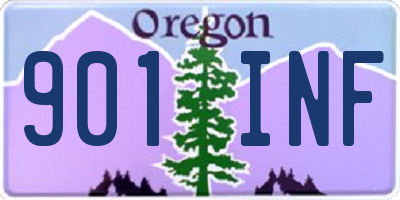 OR license plate 901INF