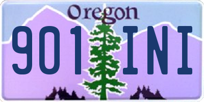 OR license plate 901INI