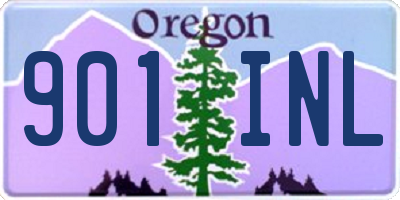 OR license plate 901INL