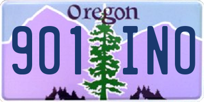 OR license plate 901INO