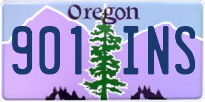 OR license plate 901INS