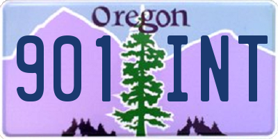 OR license plate 901INT