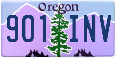 OR license plate 901INV