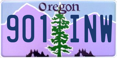 OR license plate 901INW