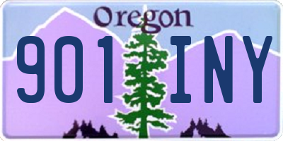 OR license plate 901INY