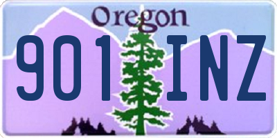 OR license plate 901INZ