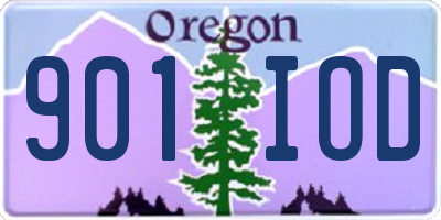OR license plate 901IOD