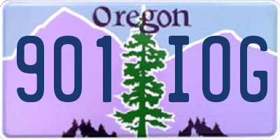 OR license plate 901IOG