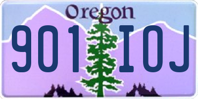 OR license plate 901IOJ