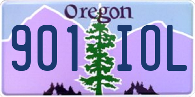 OR license plate 901IOL