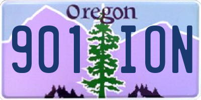 OR license plate 901ION