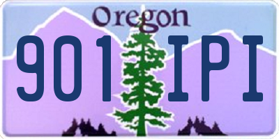 OR license plate 901IPI