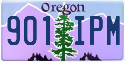 OR license plate 901IPM