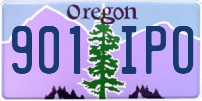 OR license plate 901IPO