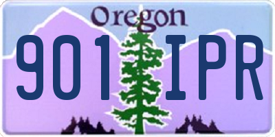 OR license plate 901IPR
