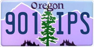 OR license plate 901IPS