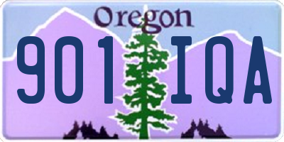 OR license plate 901IQA