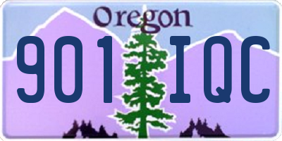OR license plate 901IQC