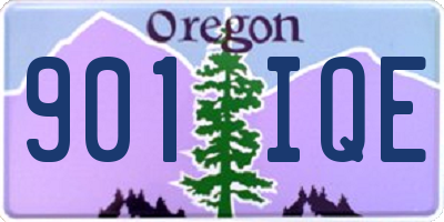 OR license plate 901IQE