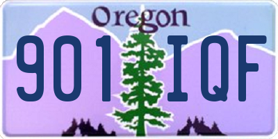 OR license plate 901IQF