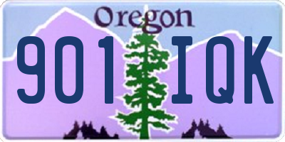 OR license plate 901IQK