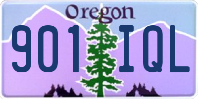 OR license plate 901IQL