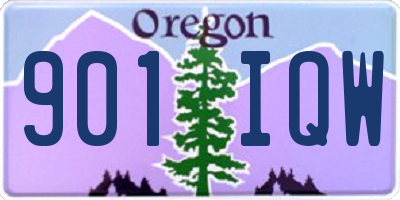 OR license plate 901IQW