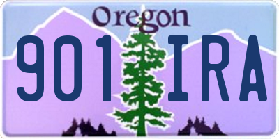 OR license plate 901IRA
