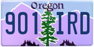 OR license plate 901IRD