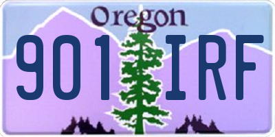 OR license plate 901IRF