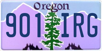 OR license plate 901IRG