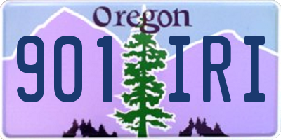 OR license plate 901IRI