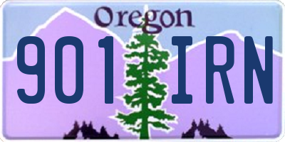 OR license plate 901IRN