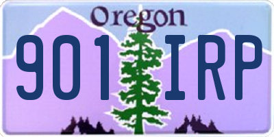 OR license plate 901IRP