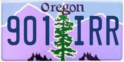 OR license plate 901IRR