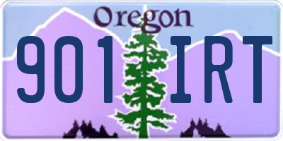 OR license plate 901IRT