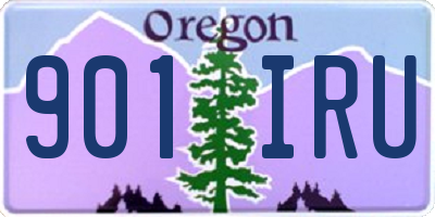 OR license plate 901IRU
