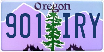 OR license plate 901IRY
