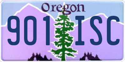 OR license plate 901ISC