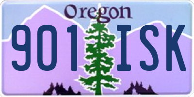 OR license plate 901ISK