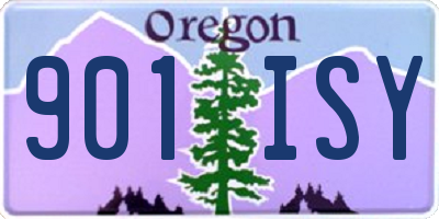 OR license plate 901ISY