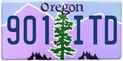 OR license plate 901ITD