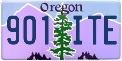 OR license plate 901ITE