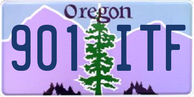 OR license plate 901ITF