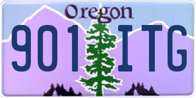 OR license plate 901ITG